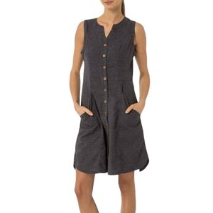 NWT Prana Reanne Dress - casual but sophisticated hemp blend shirt dress.
